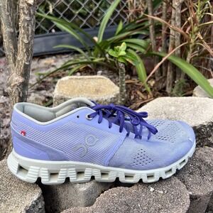 ON Women's 7.5 US Cloud X Running Sneaker Shoes Lavender Ice Activewear